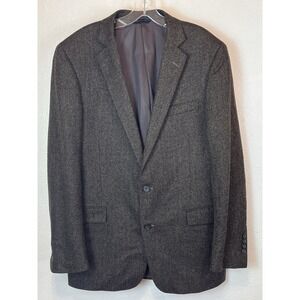 Brooks Brothers, Wool-Cashmere Herringbone, 42L Regent Fit, Lanificio di Pray